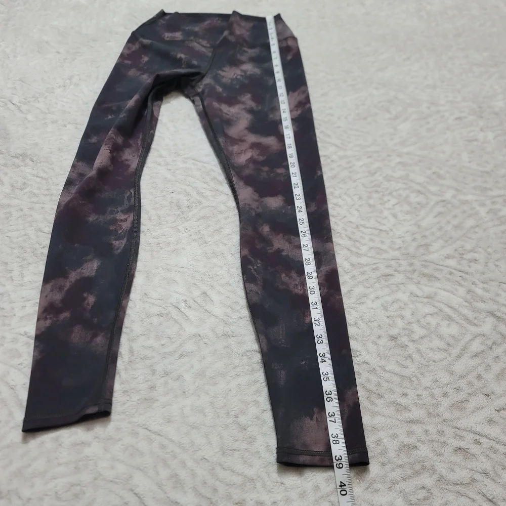 ALO Yoga Solarized High-Rise Tie-Dye Leggings Oxblood Size M
